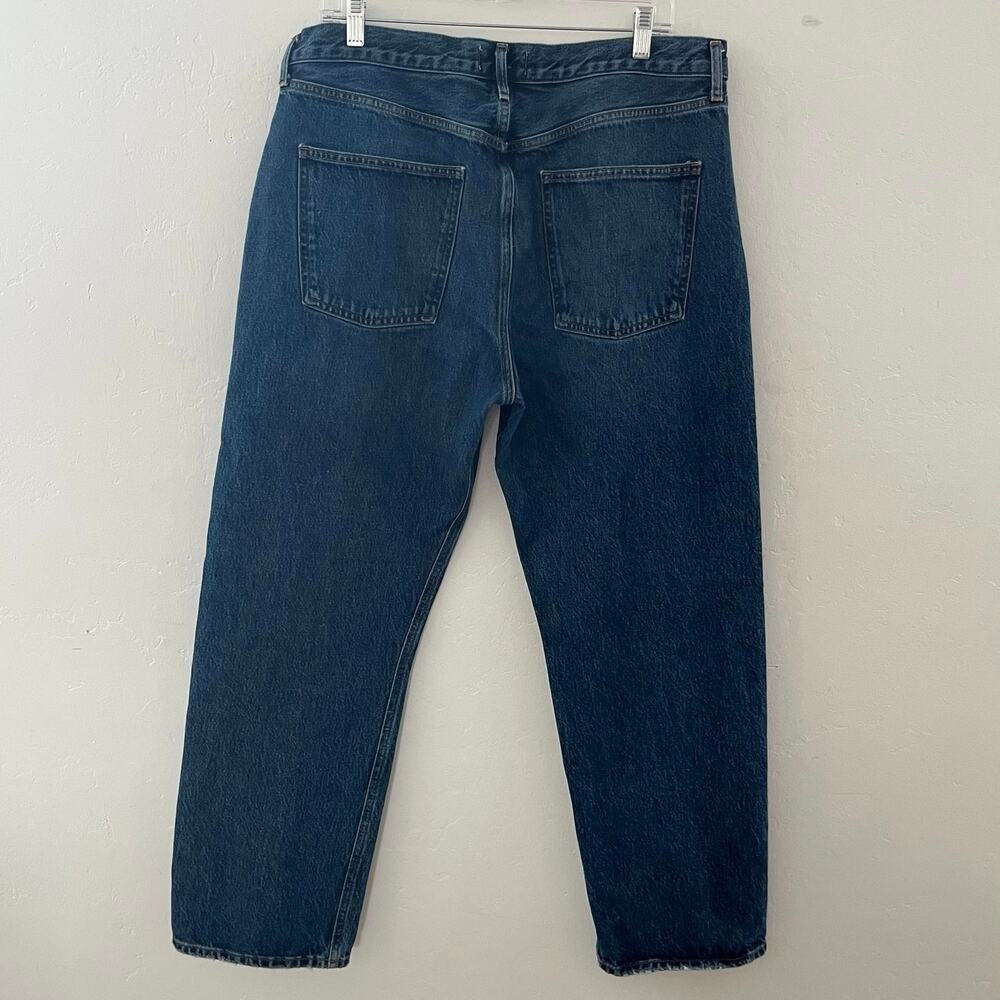 Agolde 90's Jean Size 32 Organic Cotton Straight Leg Button Fly Denim A069H-1141 - Picture 3 of 10